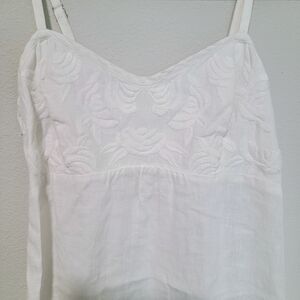 Tommy Bahama White Embroidered Midi Dress